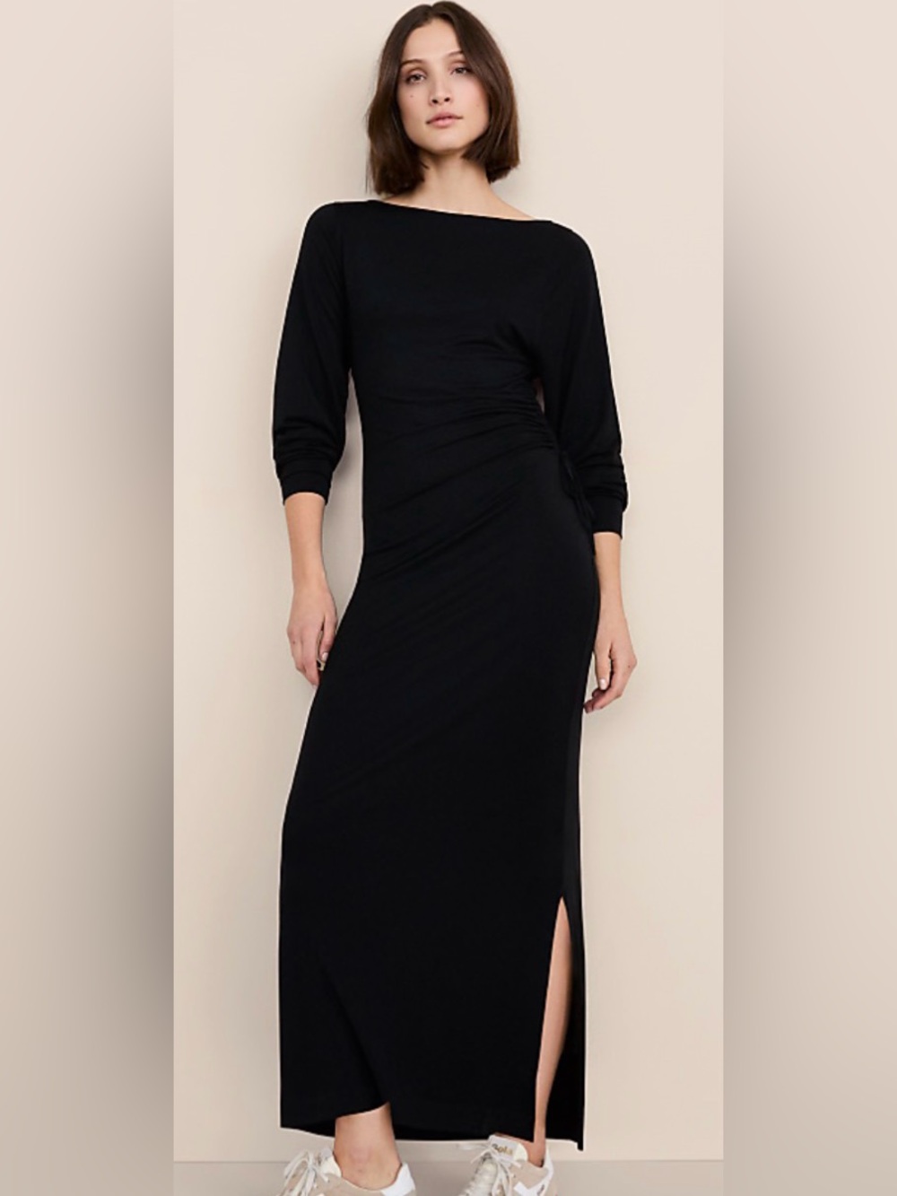 Loft Lou & Grey Brushed Jersey Cinched Maxi Dress